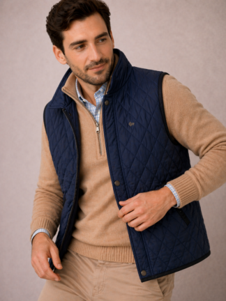 CHALECO MATELASSE C/BROCHE TLS