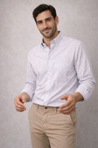 CAMISA SPORT RAYADA TLS